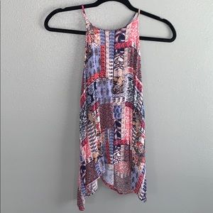 Flowy tank top, high neck